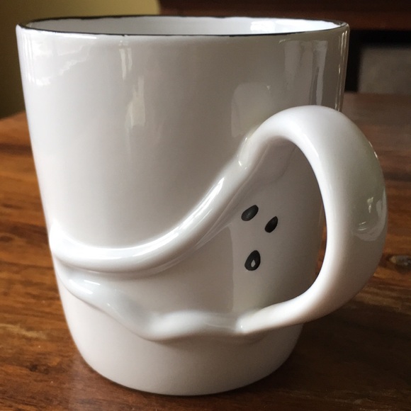 Starbucks Barista 2003 White Ghost Coffee Mug - Great for Halloween - Picture 1 of 13